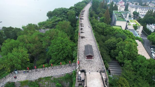 Scenery of the Ancient City Wall of Nanjing, China