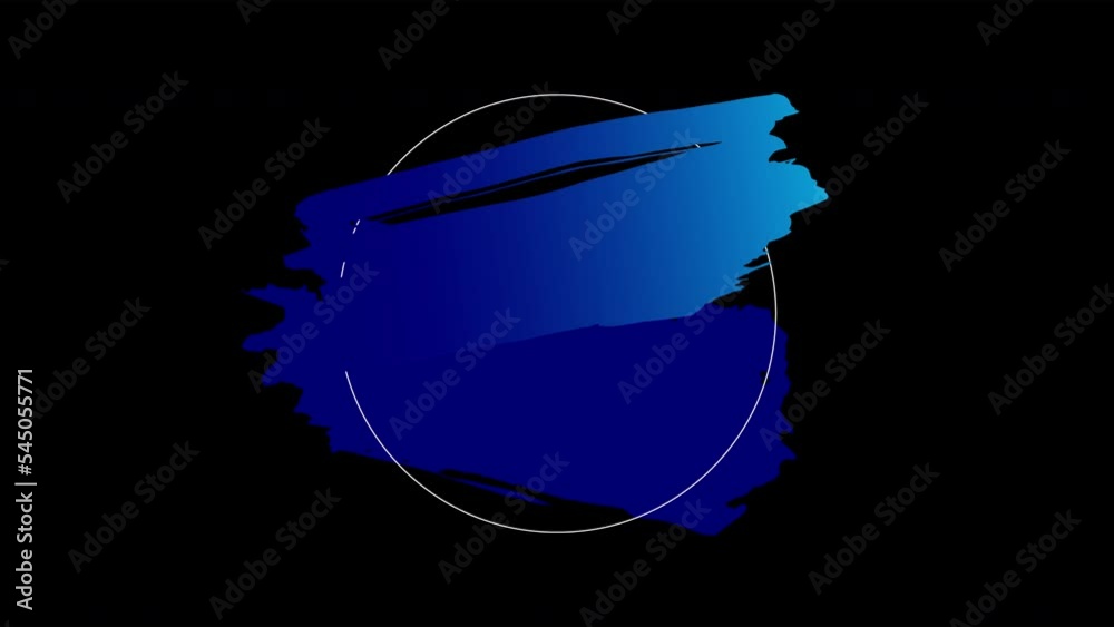 Poster Abstract gradient brush stroke animation for text. Ink stroke movement for video overlay and  copy space. Rough paint for tittle and lower third frame 