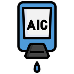 sanitizer line icon,linear,outline,graphic,illustration