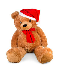 Teddy Bear with Santa Hat