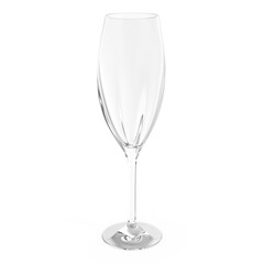 empty champagne glass transparent