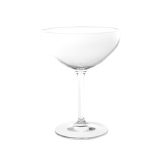 empty martini glass isolated transparent