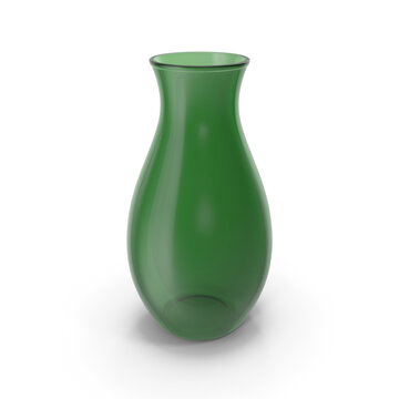 green vase isolated on white transparent