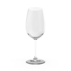 empty wine glass isolated transparent