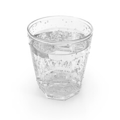 glass of water isolated transparent