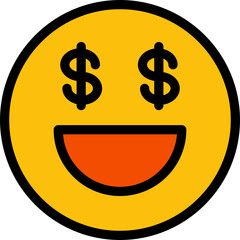 dollar eye emoticon