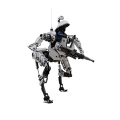 mech robot with operator