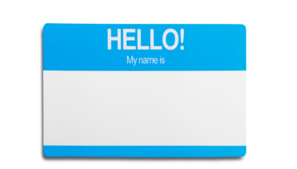 Blank Name Tag