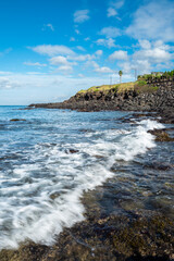 제주도의 푸른바다와 하늘