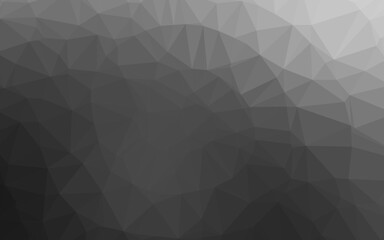 Dark Silver, Gray vector low poly cover.