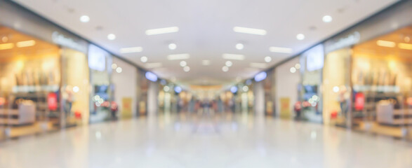 Abstract blur modern shopping mall interior background - Powered by Adobe