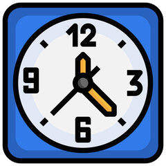 wall clock line icon,linear,outline,graphic,illustration
