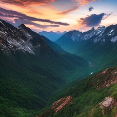 Scenic View Of Mountains During Dawn