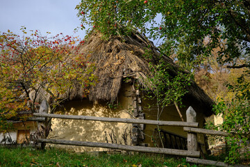 wooden houses in Ukraine
