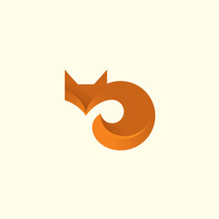 Fox Logo Vector Illustration. Fox Icon. Fox Abstract Vector