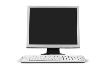 Computer Monitor and Keyboard