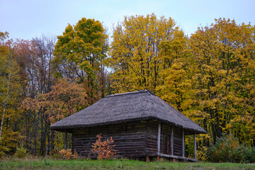 wooden houses in Ukraine