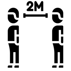 social distancing glyph icon,linear,outline,graphic,illustration