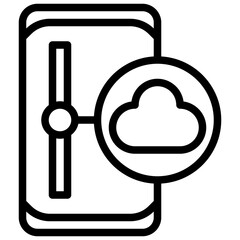 cloud line icon,linear,outline,graphic,illustration