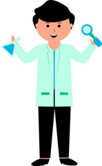 Fototapeta na wymiar doctor cartoon characters. Medical staff team concept