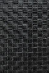 black woven leather texture