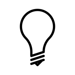 bulb lamp icon vector logo template