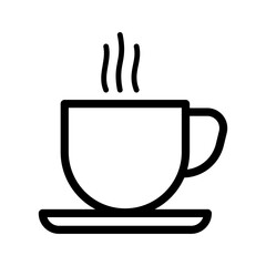coffee cup icon in trendy flat design