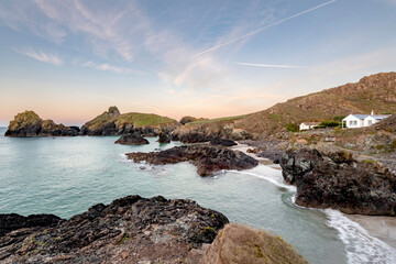 Kynance Cove on the Lizard peninsular Cornwa