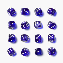 blue dice