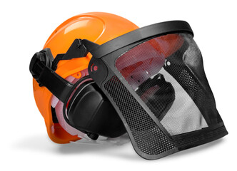 Safety Helmet with Visor and Hearing Protection