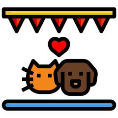 fair line icon,linear,outline,graphic,illustration