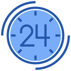 24 hours line icon,linear,outline,graphic,illustration