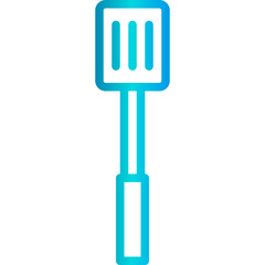 Spatula gradient line icon