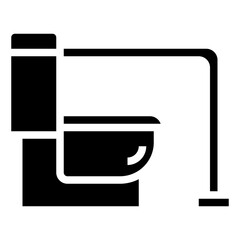 toilet line icon,linear,outline,graphic,illustration