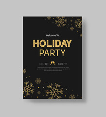 Naklejka na ściany i meble Vector illustration design for holiday party and happy new year party invitation flyer poster and greeting card template 