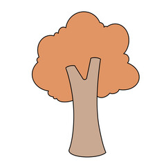 Tree color illustration.