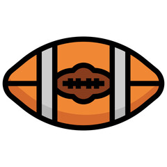 american football line icon,linear,outline,graphic,illustration