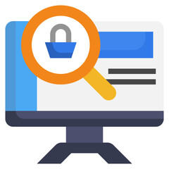 search flat icon,linear,outline,graphic,illustration