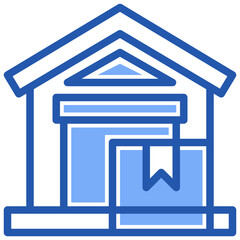 warehouse line icon,linear,outline,graphic,illustration