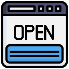 open line icon,linear,outline,graphic,illustration