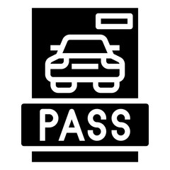 pass glyph icon,linear,outline,graphic,illustration