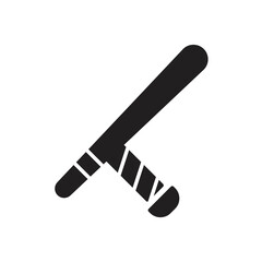 Police baton icon design. Security Truncheons, isolated on white background. vector illustration