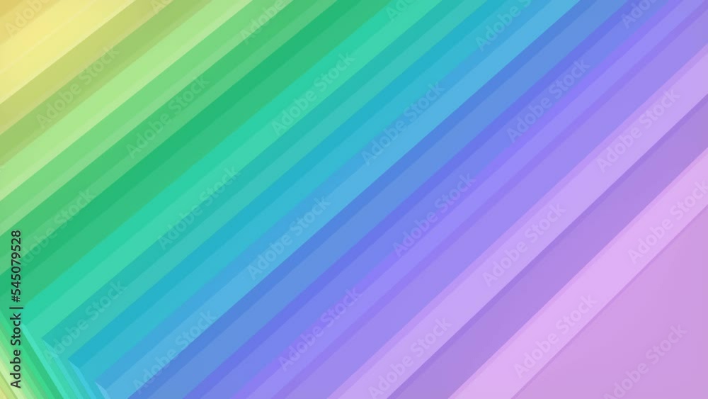 Leinwandbilder Abstract background with simple geometric shapes. 3d rendering loop animation 4K