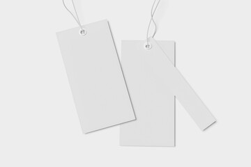 Blank Label Tag Mockup