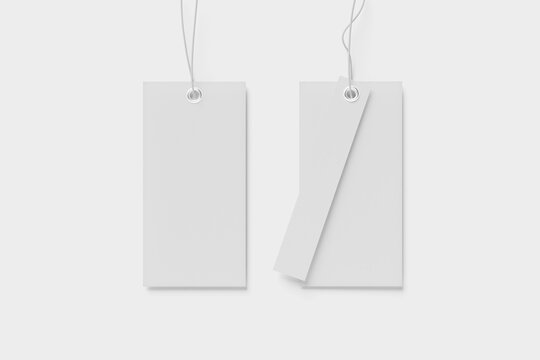 Blank Label Tag Mockup