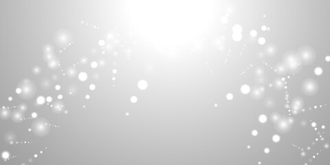 silver background bokeh bling snow flake confetti