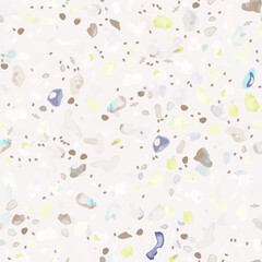 Terrazzo Texture Vector. Flooring Seamless Pattern