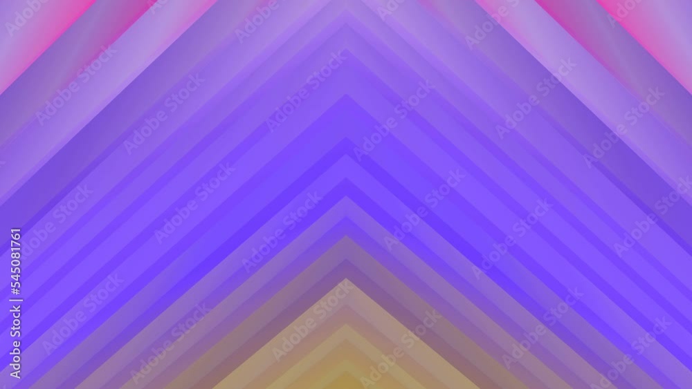 Aufkleber Symmetrical composition with geometric shapes. 3d rendering loop animation 4K