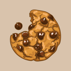 Cookies with chocolate drops