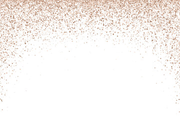 Bronze falling particles arch shape isolated